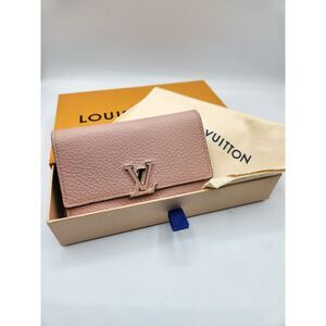 Louis Vuitton Capucines Taurillon Leather Trifold Wallet - Rose Jasmine